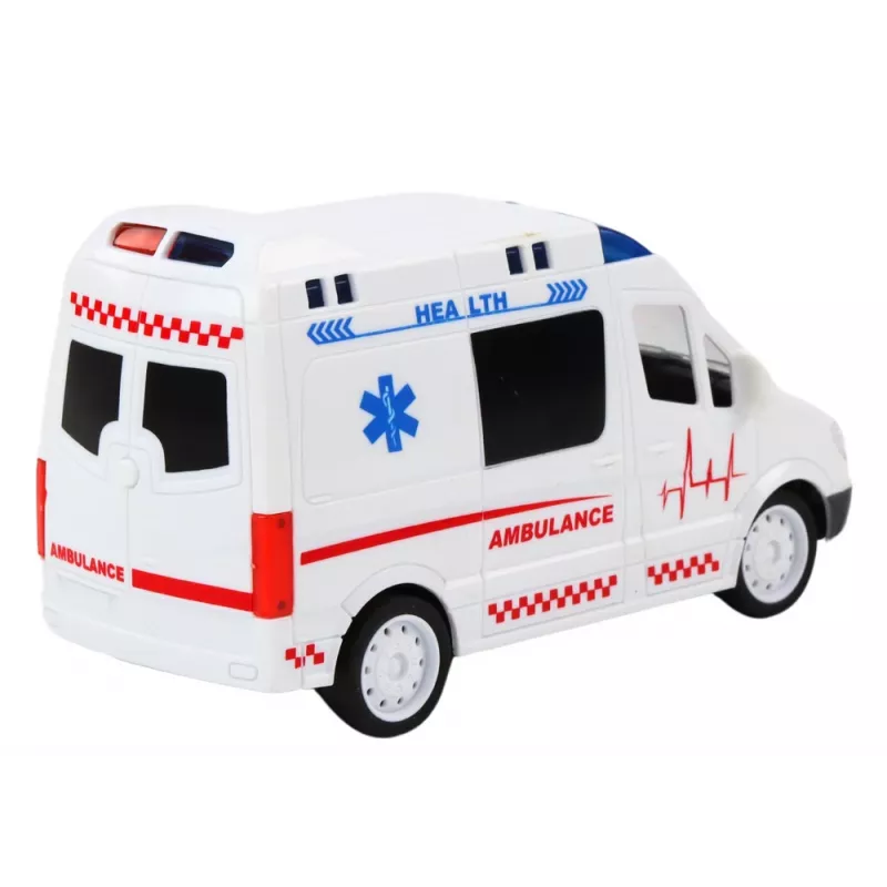 LEAN TOYS 1:16 RC Ασθενοφόρο με φως και ήχο - Λευκό