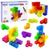 LEAN TOYS Μαγνητικά τουβλάκια Magic Cube Παζλ 156 κάρτες πρόκλησης 9 τεμ.