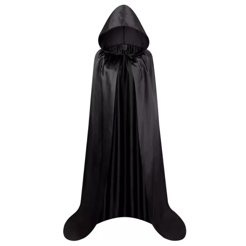 LEAN TOYS Κάπα με κουκούλα Καρναβάλι Halloween Μαύρο 150cm