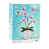 LEAN TOYS Ορχιδέα Τούβλα Ορχιδέα σε Γλάστρα Ροζ και Λευκό 718 Τεμάχια