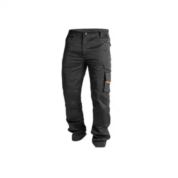 ACTIFLEXTROUSERS 58 - Παντελόνι εργασίας 4-way stretch με ενισχύσεις CORDURA®, σύστημα KneeGuard™, Μαύρο, Μέγεθος 58