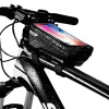 WILDMAN Bike Holder Case M E2 1L Μαύρο - Τσάντα τιμονιού για smartphone, αντοχή σε πιτσιλιές, συμβατή με οθόνη αφής, 1L χώρος αποθήκευσης