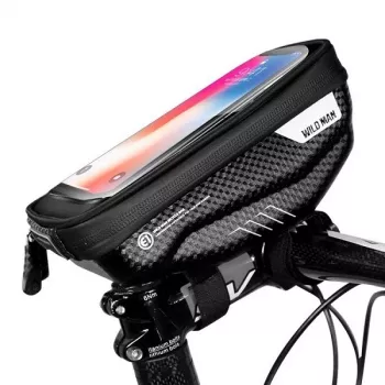 WILDMAN Bike Holder Case S E1 1L μαύρη – συμπαγής τσάντα σκελετού ποδηλάτου με αυτοκόλλητες ταινίες