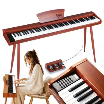 V-TONE BL-130 Κονσόλα ψηφιακού πιάνου καφέ 88 πλήκτρα Graded Hammer Action