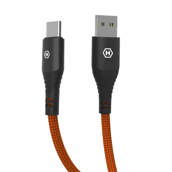 HAMMER Καλώδιο USB-A σε USB-C 1,2 m Μαύρο 480Mbps Φόρτιση & δεδομένα