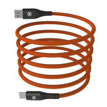 HAMMER Καλώδιο USB-A σε USB-C 1,2 m Μαύρο 480Mbps Φόρτιση & δεδομένα