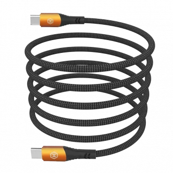 HAMMER Καλώδιο USB-C σε USB-C 1,2 m 60 W PD Γρήγορη φόρτιση & συγχρονισμός δεδομένων Μαύρο