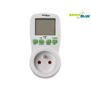 GreenBlue GB107 ψηφιακός προγραμματιζόμενος διακόπτης χρονοδιακόπτη 16 προγράμματα 230V 16A Schuko