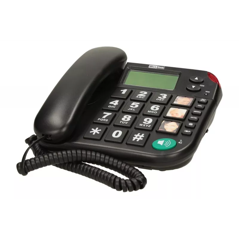MAXCOM KXT 480 BB Ενσύρματο τηλέφωνο με οθόνη LCD, Μαύρο