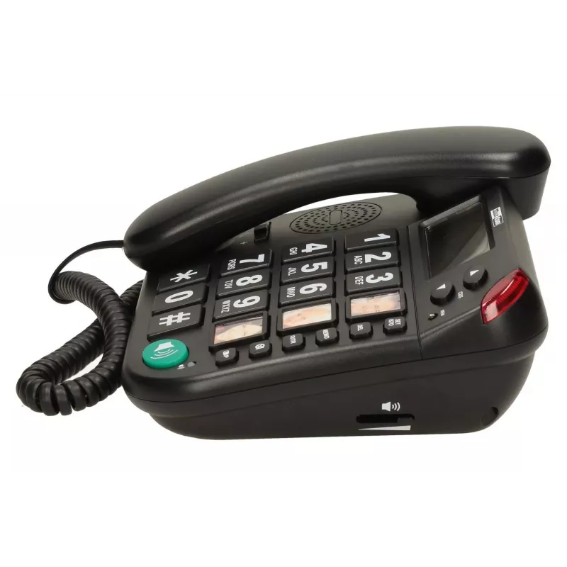 MAXCOM KXT 480 BB Ενσύρματο τηλέφωνο με οθόνη LCD, Μαύρο