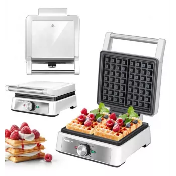 MPM MGO-41 βάφλας 1600W Λευκό – βελγική βάφλας με αντικολλητικές πλάκες