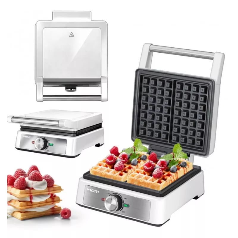 MPM MGO-41 βάφλας 1600W Λευκό – βελγική βάφλας με αντικολλητικές πλάκες