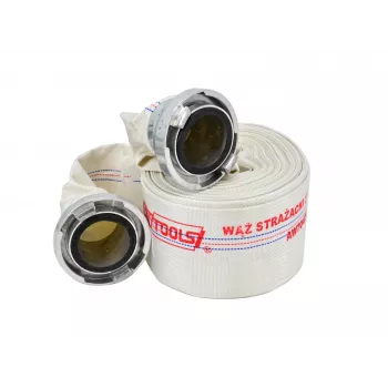 AWTOOLS AW WATER HOSE KPL. FIREFIGHTER 3 x 25m 8BAR Σετ λάστιχου νερού πυροσβεστικής, συνολικό μήκος 75m, σύνδεσμοι Storz-C 52mm, Λευκό