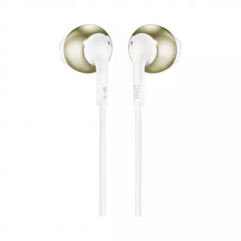 JBL T205 Ακουστικά in-ear σε χρώμα σαμπάνιας-χρυσού με μικρόφωνο