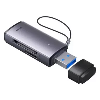 Baseus USB 3.0 2-in-1 Αναγνώστης καρτών SD & microSD – Γκρι