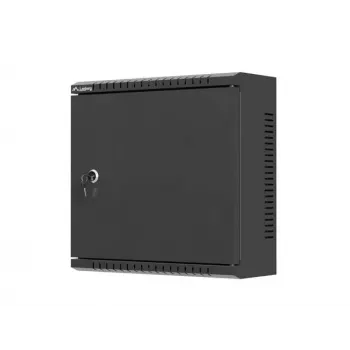 LANBERG WAT1-3414-00B επιτοίχιο rack εγκατάστασης TPR 10 με πλάκα δικτύου 340x340x140 mm μαύρο