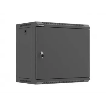 LANBERG WF03-5309-00B Επιτοίχια θήκη rack 19 inch 9U 540x350 Μαύρη με συμπαγή μεταλλική πόρτα (Flat Pack)