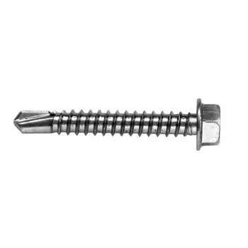 VOLTENO MF-530-4838 Βίδα με εξάγωνο πλακέ κεφάλι 4,8 x 38 mm, επιψευδαργυρωμένος ανθρακούχος χάλυβας, DIN 7504K, ασημί