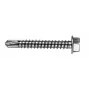 VOLTENO MF-530-4838 Βίδα με εξάγωνο πλακέ κεφάλι 4,8 x 38 mm, επιψευδαργυρωμένος ανθρακούχος χάλυβας, DIN 7504K, ασημί