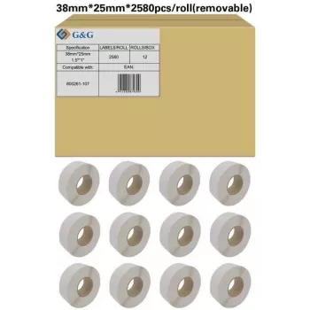 G&G 19803 Λευκές Αυτοκόλλητες Ετικέτες A4 105x148mm 4/Φύλλο 100 Φύλλα (400 Ετικέτες)