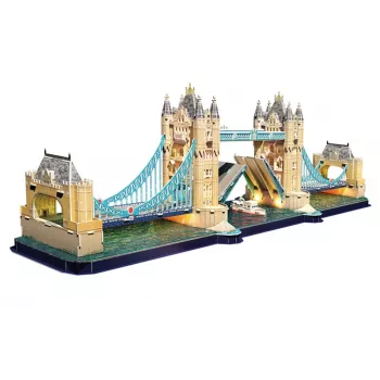 Cubic Fun 3D παζλ Tower Bridge με φωτισμό LED | 113 τεμ. | κιτ μοντελισμού αρχιτεκτονικής