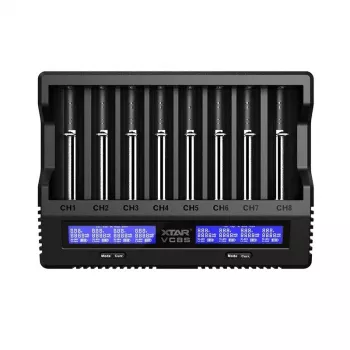 XTAR VC8S USB-C SET Φορτιστής μπαταριών, 3,7V/1,2V