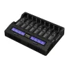 XTAR VC8S USB-C SET Φορτιστής μπαταριών, 3,7V/1,2V