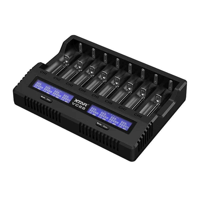 XTAR VC8S USB-C SET Φορτιστής μπαταριών, 3,7V/1,2V