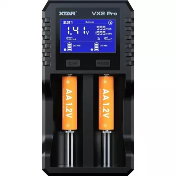 XTAR VX2 PRO KT φορτιστής μπαταρίας Li-ion/LiFePO4/Ni-MH 18650