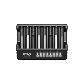 XTAR MX8 USB-C Φορτιστής Μπαταριών Li-Ion/Ni-MH, 3,7V/1,5V/1,2V