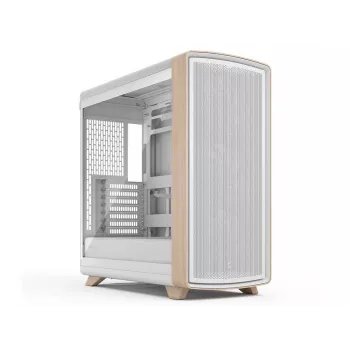 Fractal Design Summit Chalk White TG Clear Tint κουτί mid-tower με πρόσοψη από γνήσιο ξύλο βελανιδιάς