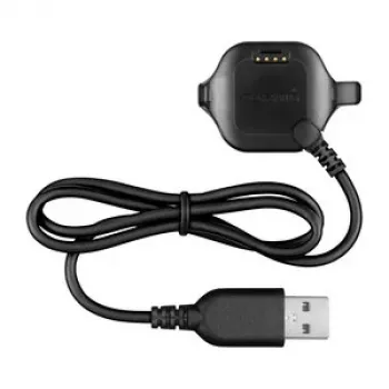 Garmin Forerunner 20/25 κλιπ φόρτισης καλώδιο δεδομένων - 1m USB-A σε ιδιόκτητο κλιπ, Μαύρο