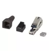 Techly 101911 RJ45 Cat6a 10G αρθρωτό βύσμα χωρίς εργαλεία, STP