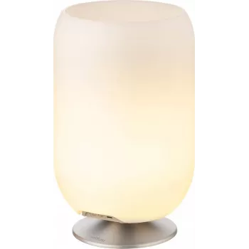 KOODUU LED φωτιστικό με ηχείο και ψύκτη Atmos ασημί