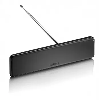 Philips SDV5225/12 Εσωτερική κεραία για TV με ρυθμιζόμενη ενίσχυση, καλώδιο ομοαξονικό 1,8 m, 75 Ohm, φίλτρο 3G/4G, DVB-T/T2