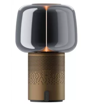 KOODUU Serena Play Φορητό LED Φωτιστικό με Ηχείο Bluetooth Καφέ