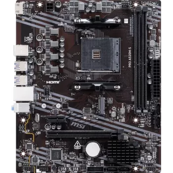 MSI A520M-S AMD A520 AM4 Micro-ATX Μητρική κάρτα - DDR4, HDMI, DVI, VGA, Gigabit-LAN