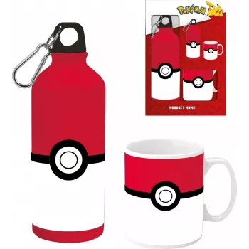 Pokemon Αλουμινένιο Παγούρι 500ml με Σετ Κεραμικού Ποτηριού