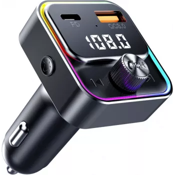 SENCOR SWM 3000 Bluetooth FM Transmitter με USB-A QC3.0, USB-C PD 3.0, Αναπαραγωγή MP3, Ανοιχτή Ακρόαση, Siri & Google Assistant