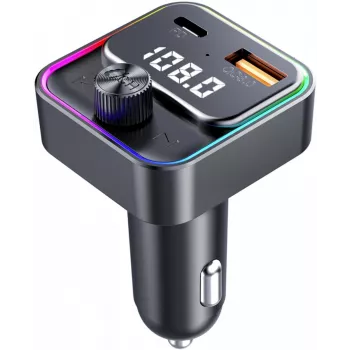 SENCOR SWM 3000 Bluetooth FM Transmitter με USB-A QC3.0, USB-C PD 3.0, Αναπαραγωγή MP3, Ανοιχτή Ακρόαση, Siri & Google Assistant