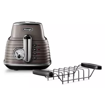 De'Longhi Scultura CTZ2103BG Τοστιέρα 2 φετών, 900 W, Χρυσό σαμπάνιας