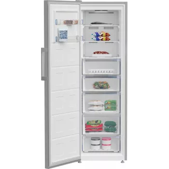 BEKO Καταψύκτης B3RMFNE314XB, Ενεργειακή κλάση E, 186,5 cm, 286L, Χρώμα Inox