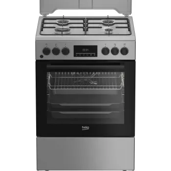 BEKO Κουζίνα FBM62320SDS, πλάτος 60 cm, A, Αέριο/Ηλεκτρικό, Ένδειξη LED