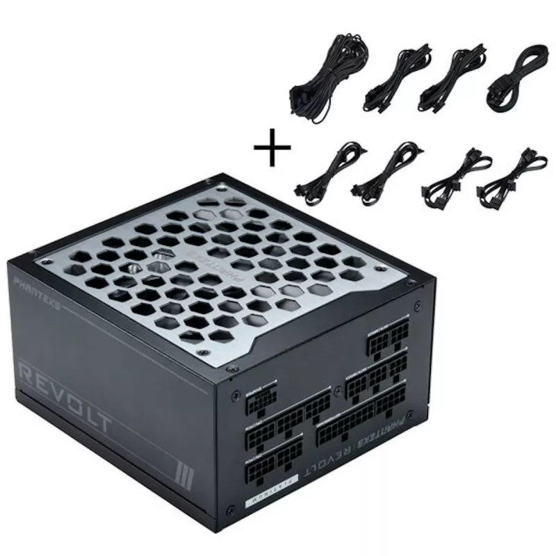 Phanteks Revolt 1200W Platinum Bundle, τροφοδοτικό με κιτ καλωδίων - μαύρο