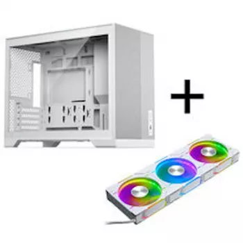 Phanteks XT M3 κουτί PC, Mini κουτί + D30 PWM Regular Airflow D-RGB ανεμιστήρες, συσκευασία 3 τεμ., λευκό