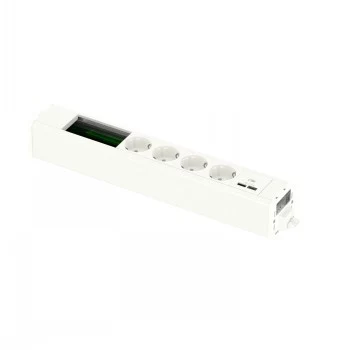 SCHNEIDER ELECTRIC UNICA SYSTEM+ MOD.UNIT 4XSCH+USBA/C+DATA ΛΕΥΚΟ