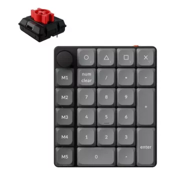 KEYCHRON K0 Max - Milk POM Red - Ασύρματο αριθμητικό πληκτρολόγιο