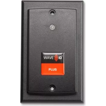 RF IDeas WAVE ID Plus SDK με iCLASS SE & Seos επίτοιχη μαύρη συσκευή ανάγνωσης USB