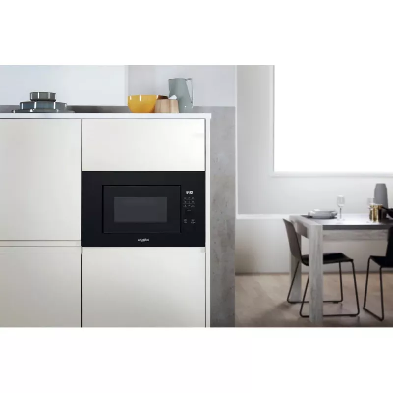 WHIRLPOOL Εντοιχιζόμενος Φούρνος Μικροκυμάτων WMF200G NB, 20L, Μαύρο