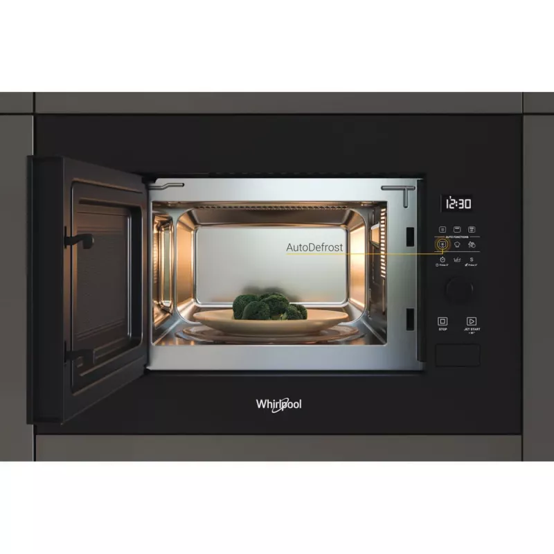 WHIRLPOOL Εντοιχιζόμενος Φούρνος Μικροκυμάτων WMF200G NB, 20L, Μαύρο
